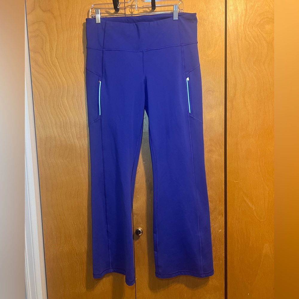 Athleta Blue Rainier Bootcut Pants Size XL